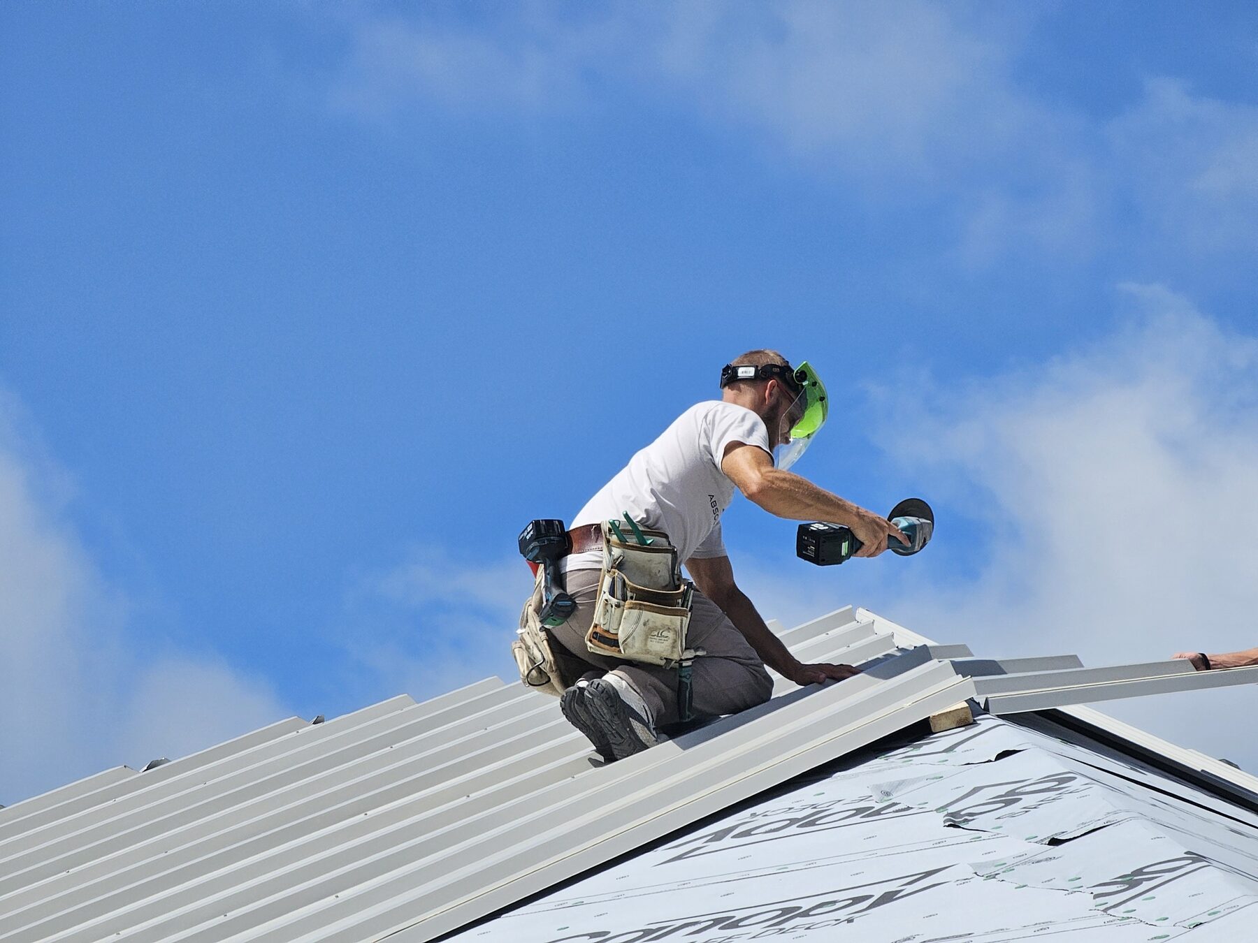 Roof work in progress